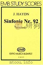 Sinfonie Nr.92(Oxford) Hob.Ⅰ:Nr.92   1992  PDF电子版封面  0080401231  J.Haydn 