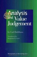 Analysis and value judgment     PDF电子版封面  1576471494  Dahlhaus Carl 
