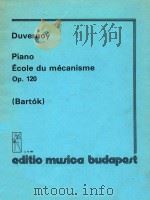 Piano Ecole du mecanisme Op.120   1920  PDF电子版封面    Duvernoy 
