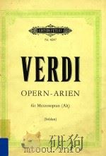 Opern-Arien fur Mezzosopran(Alt) nr.4247     PDF电子版封面    G.Verdi 