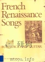 french RENAISSANCE SONGS（1981 PDF版）