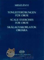 Meszlényi Tonleiterübungen für Oboe（1996 PDF版）