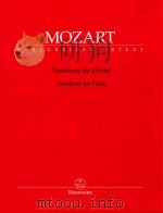 variationen fur klavier variations for piano   1961  PDF电子版封面  0006507122  W.A.Mozart 