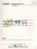 Symphony No. 3 for Orchestra opus 42   1957  PDF电子版封面    Riegger Wallingford. 