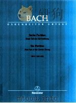 Sechs Partiten Erster Teil der Klavierübung BWV 825-830   1976  PDF电子版封面  0006465835  J.S.Bach 