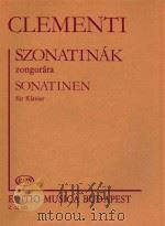 Clementi Sonatinák zongorára Z.12 203   1982  PDF电子版封面    Clementi 