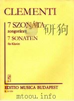 Clementi 7 Szonata zongorara Z.12 251   1983  PDF电子版封面    Clementi 