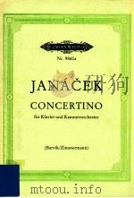 Concertino fur Klavier und Kammerorchester nr.9860a   1980  PDF电子版封面    Janacek 