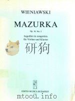 mazurka op.19 no.2 Z.8003     PDF电子版封面     