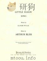 LITTLE ELEGY SONG   4  PDF电子版封面    Arthur bliss 