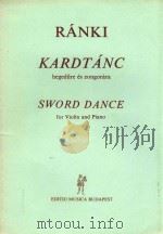 SWORD DANCE FOR VIOLIN PIANO   1973  PDF电子版封面     