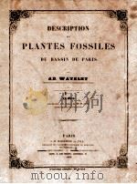 Description des plantes fossiles du Bassin de Paris Texte   1866  PDF电子版封面    Ad Wattelet 