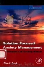 solution focused anxiety management a treatment and training manual   PDF电子版封面     