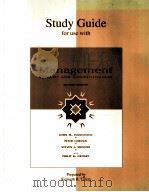STUDY GUIDE FOR USE WITH MANAGEMENT：QUALITY AND COMPETITIVENESS  SECOND EDITION   1997  PDF电子版封面  007292408X  JOHN M.IVANCEVICH，PETER LORENZ 