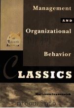 MANAGEMENT AND ORGANIZATIONAL BEHAVIOR CLASSICS  SIXTH EDITION（1996 PDF版）