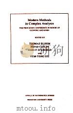 Modern methods in complex analysis（1995 PDF版）