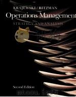 OPERATIONS MANAGEMENT  STRATEGY AND ANALYSIS  SECOND EDITION   1990  PDF电子版封面  0201504103  LEE J.KRAJEWSKI & LARRY P.RITZ 