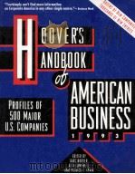 HOOVER'S HANDBOOK OF AMERICAN BUSINESS 1993   1993  PDF电子版封面  1878753037   
