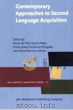 contemporary approaches to second language acquisition     PDF电子版封面     