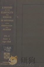 A history of the theory of elasticity and OF THE strength of materials vol.II part II（1893 PDF版）