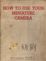 HOW TO USE YOUR MINIATURE CAMERA（ PDF版）