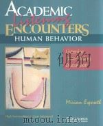 ACADEMIC LISTENING ENCOUNTERS  LISTENING NOTE TAKING DISCUSSION  HUMAN BEHAVIOR（1999 PDF版）