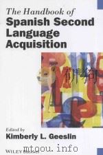 the handbook of spanish second language acquisition     PDF电子版封面     