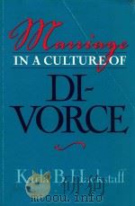 Marriage in a Culture of Divorce   1999  PDF电子版封面  9781566397247;1566397243   