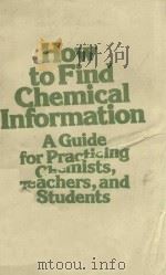how to find chemical information P261   PDF电子版封面     