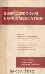 SUBMICROGRAM EXPERIMENTATION（ PDF版）