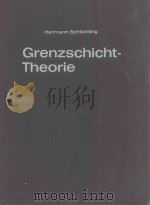 GRENZSCHICHT-THEORIE   1965  PDF电子版封面     