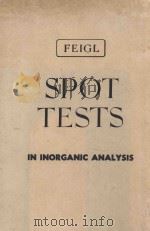 spot tests in inorganic analysis P600     PDF电子版封面     