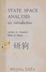 STATE SPACE ANALYSIS:AN INTRODUCTION     PDF电子版封面    