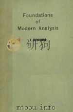 FOUNDATIONS OF MODERN ANALYSIS     PDF电子版封面    J.DIEUDONNE 