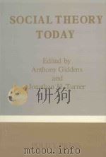 SOCIAL THEORY TODAY     PDF电子版封面    ANTHONY GIDDENS，JONATHAN H.TUR 