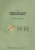 IN/CIRCUIT EMULATOR/80 OPERATOR'S MANUAL   1977  PDF电子版封面     