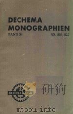 DECHEMA MONOGRAPHIEN BAND 34 NR.503-527   1959  PDF电子版封面     