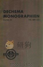 DECHEMA MONOGRAPHIEN BAND 39 NR.600-615   1961  PDF电子版封面     