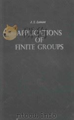 Applications of finite groups（1959 PDF版）