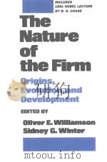 THE NATURE OF THE FIRM ORIGINS，EVOLUTION，AND DEVELOPMENT（1993 PDF版）