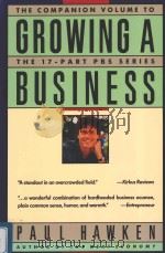 GROWING A BUSINESS   1987  PDF电子版封面  0671644572  PAUL HAWKEN 