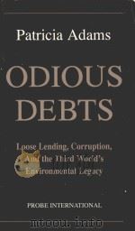 ODIOUS DEBTS：LOOSE LENDING，CORRUPTION，AND THE THIRD WORLD'S ENVIRONMENTAL LEGACY PROBE INTERNAT   1991  PDF电子版封面  0919849148   