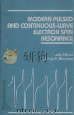Modern pulsed and continuous-wave electron spin resonance（1990 PDF版）