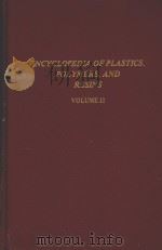 ENCYCLOPEDIA OF PLASTICS POLYMERS AND RESINS VOLUME II（1982 PDF版）