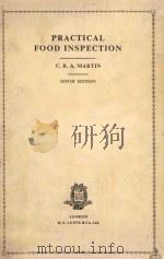 PRACTICAL FOOD INSPECTION NINTH EDITION（1978 PDF版）