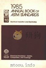 1985 ANNUAL BOOK OF ASTM STANDARDS SECTION 10 VOLUME 10.01（1985 PDF版）