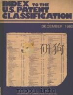INDEX TO THE U.S.PATENT CLASSIFICATION DECEMBER 1980   1980  PDF电子版封面     