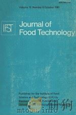 JOURANL OF FOOD TECHNOLOGY VOLUME 16 NUMBER 5（1981 PDF版）