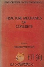 FRACTURE MECHANICS OF CONCRETE（1983 PDF版）
