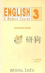 ENGLISH A MODERN COURSE 3 TEACHER`S GUIDE   1991  PDF电子版封面     